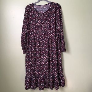 Old navy floral navy blue dress
